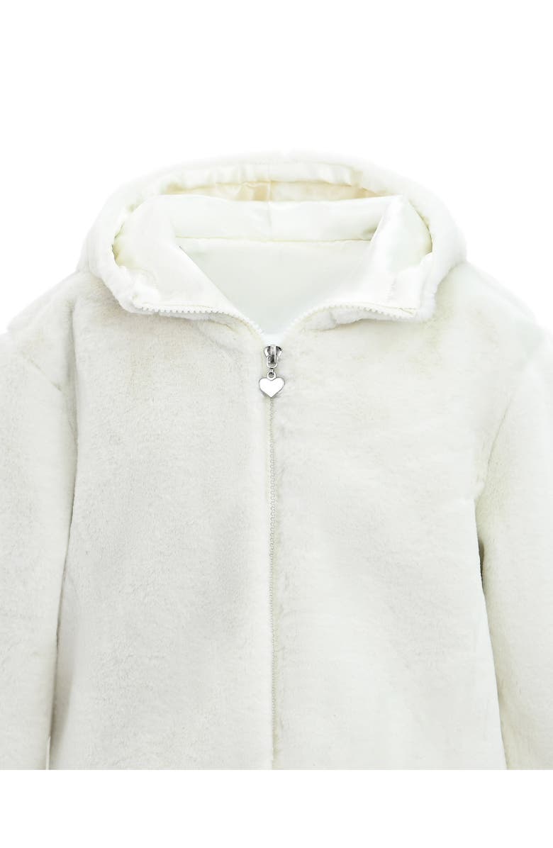 Tulleen Plush Hooded Jacket, Alternate, color, Ivory