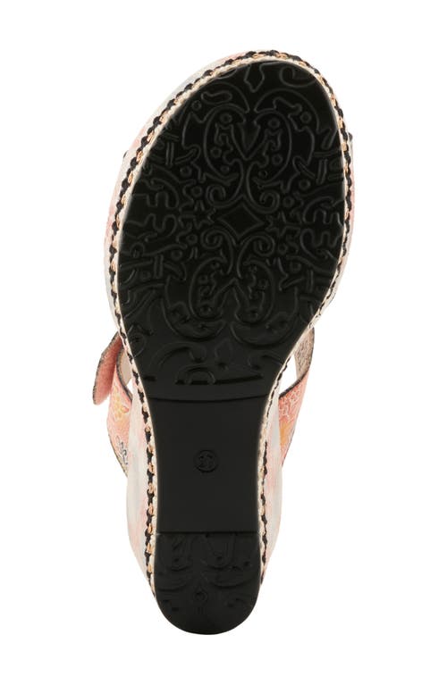 L'artiste By Spring Step Coverup Wedge Sandal In Peach