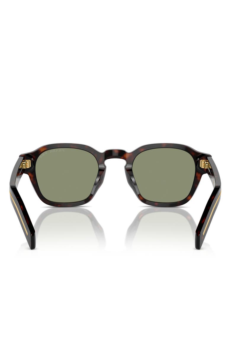Prada 53mm Polarized Phantos Sunglasses, Alternate, color, Green