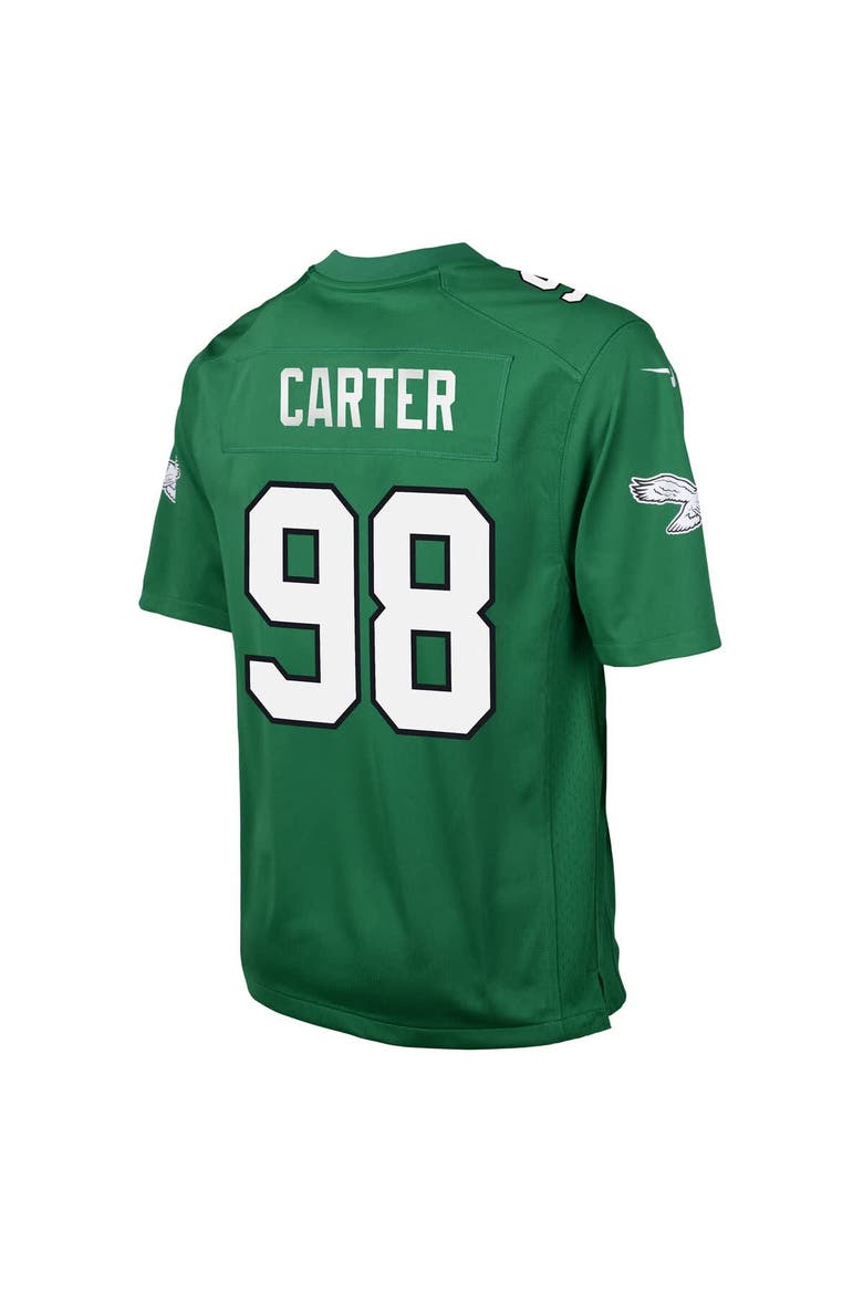 Youth Nike Jalen Carter Kelly Green Philadelphia Eagles Alternate Player Game Jersey, Alternate, color, Kelly Green
