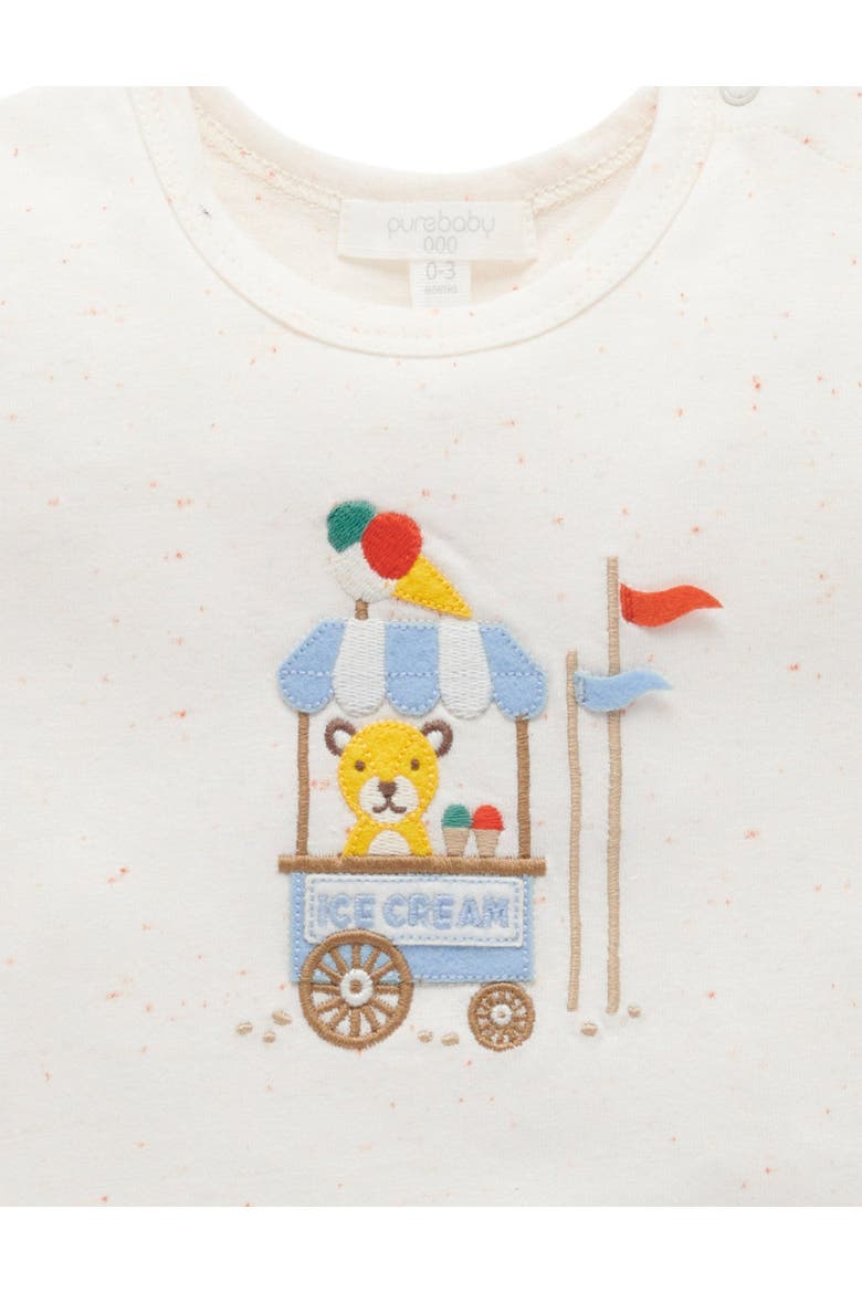 Ice Cream Cart Top & Shorts Set, Alternate, color, Laguna Stripe