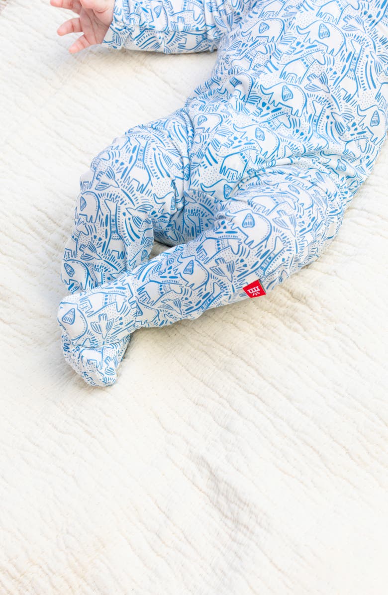 Magnetic Me Blue Herds of a Feather Footie, Alternate, color, Blue