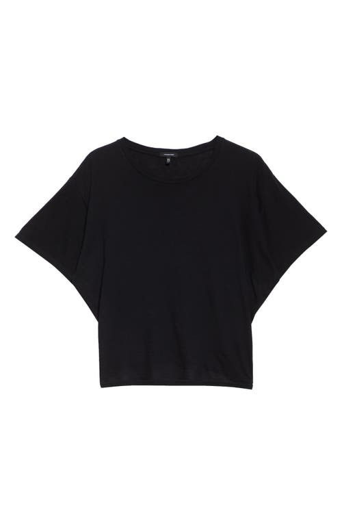 R13 Tight Waist Cotton & Cashmere T-shirt In Black