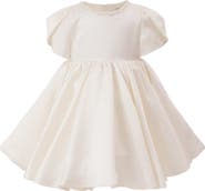 Tulleen Ivory Pearl-Accented Occasion Dress