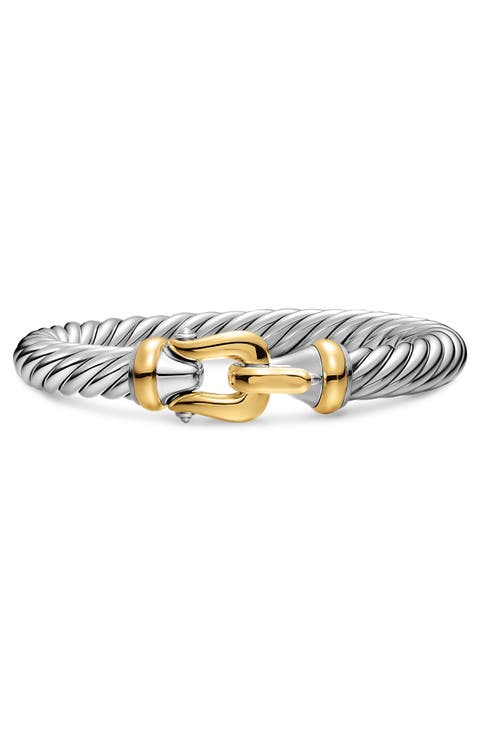 The Cable Collection 14k Gold Buckle Flex Bracelet