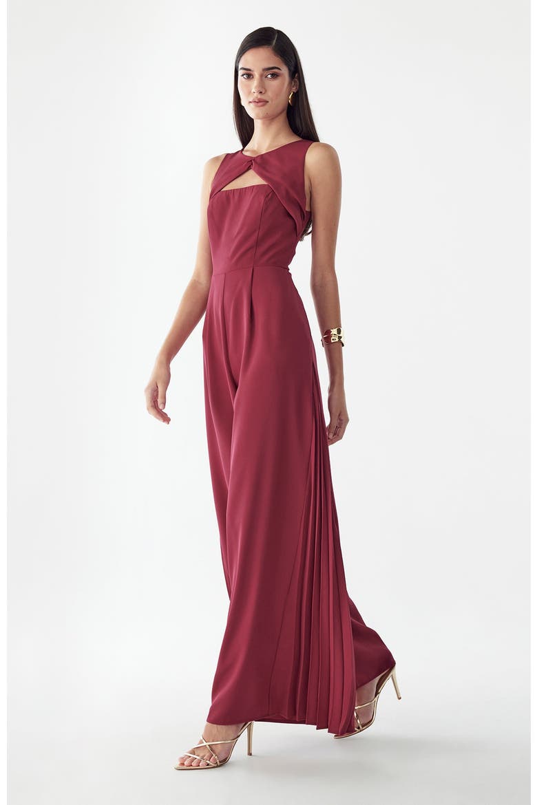 Heather Jumpsuit, Alternate, color, Berry