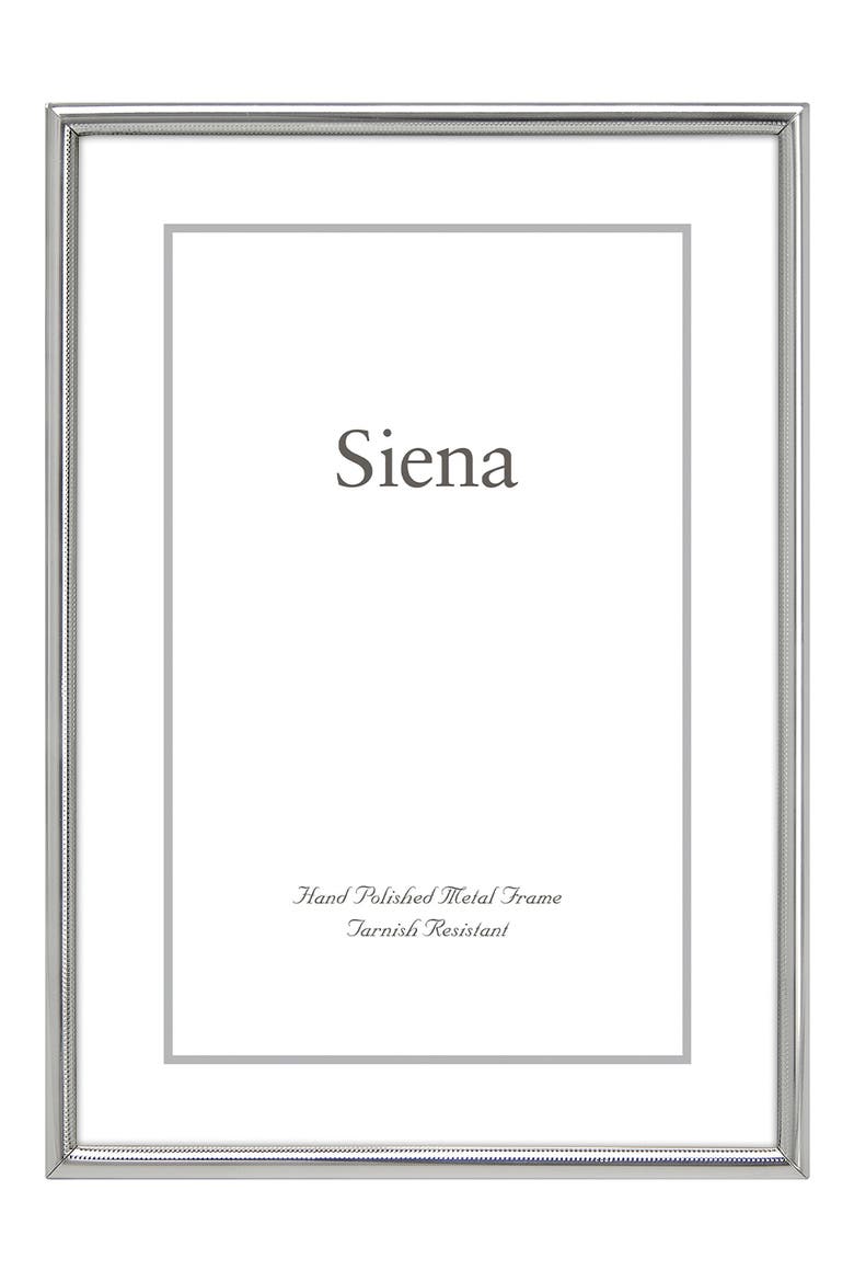 Narrow Mesh 4 x 6-Inch Picture Frame, Main, color, SILVER