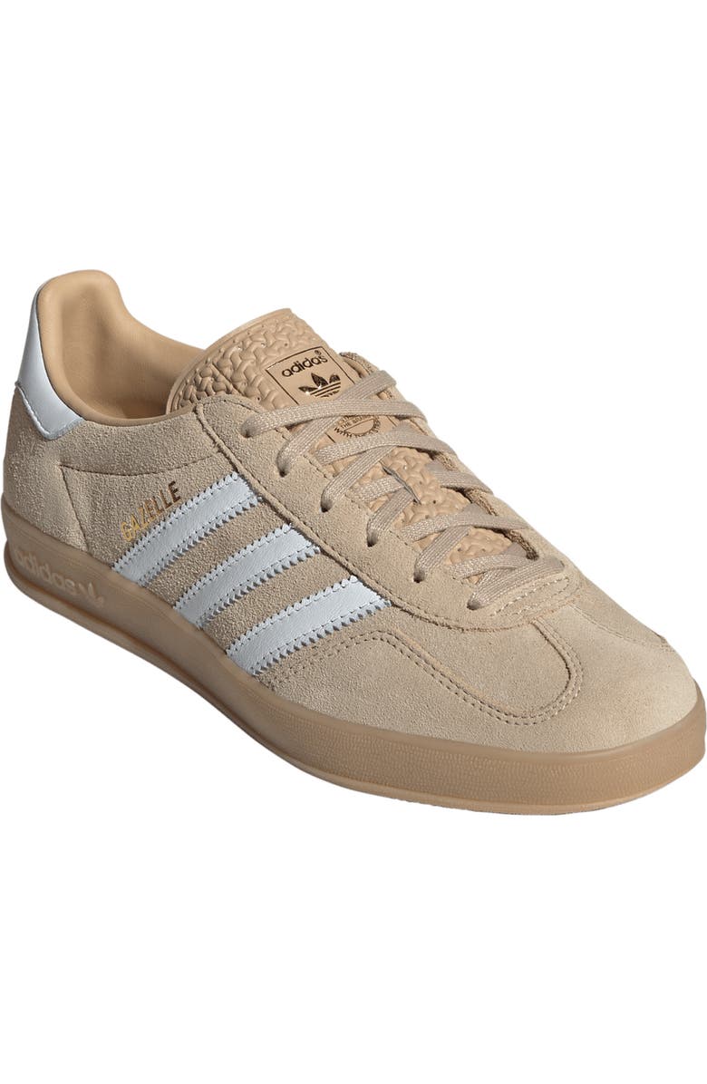 adidas Gazelle Indoor Sneaker, Main, color, Magic Beige/ White/ Gum