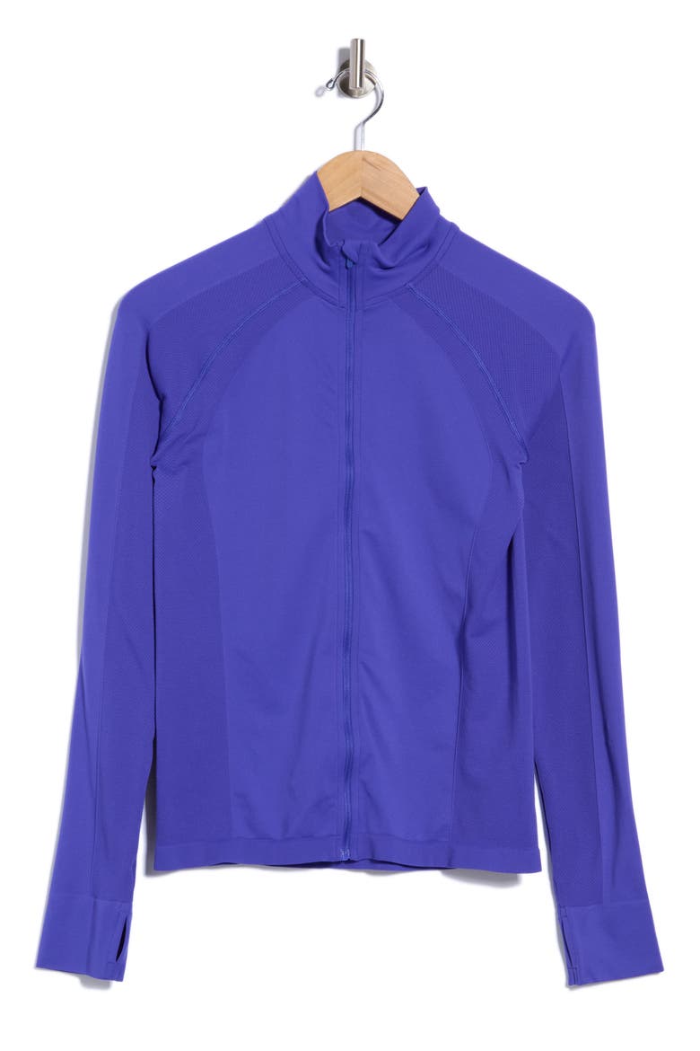 Athlete Seamless Performance Jacket, Alternate, color, RICH BLUE