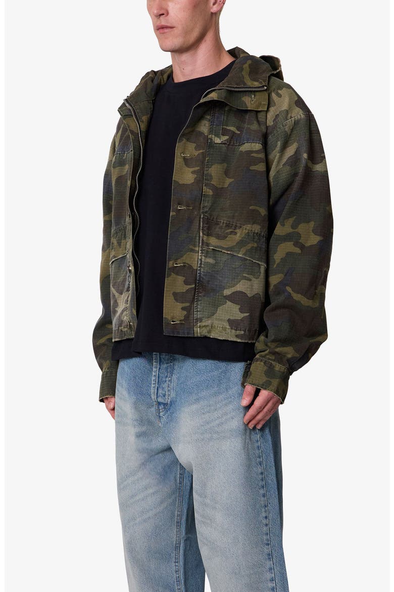 Ripstop Hooded Jacket, Alternate, color, CAMO