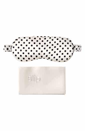 slip White & Polka Dot Pillowcase & Sleep Mask Set