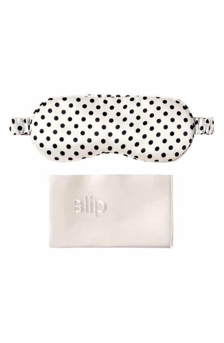 slip White & Polka Dot Pillowcase & Sleep Mask Set