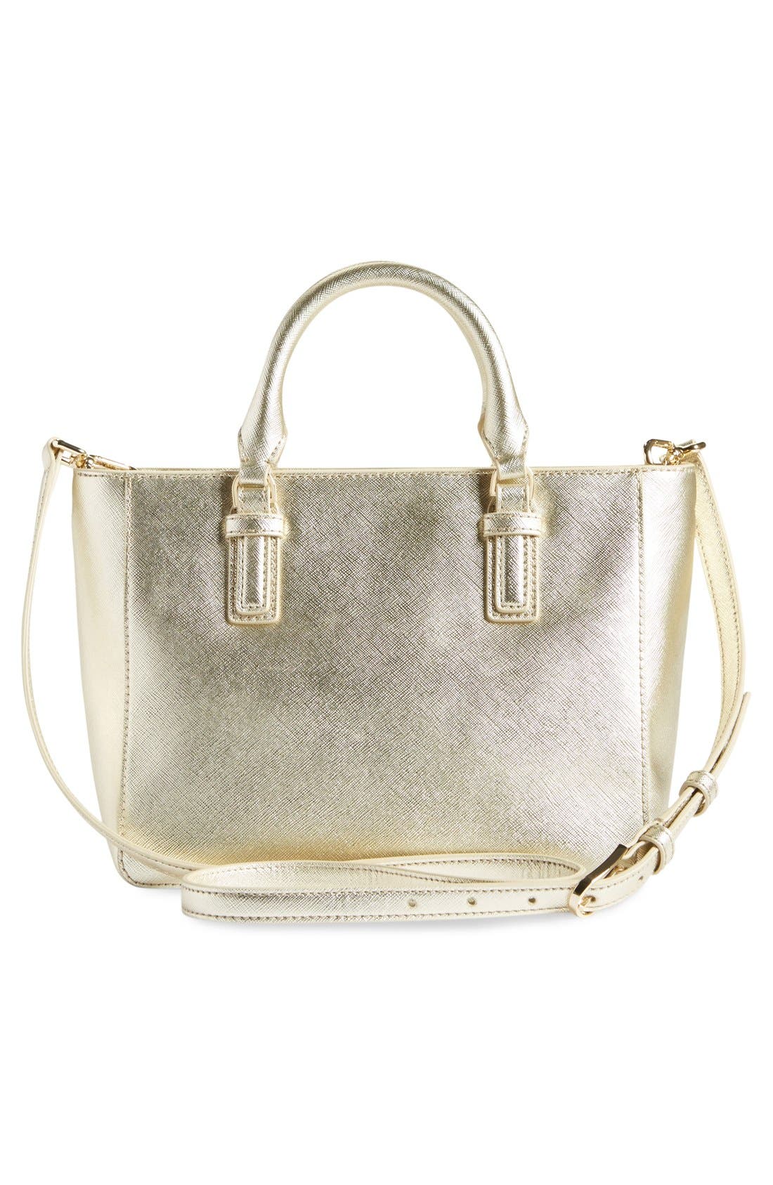 'Robinson Mini' Square Tote, Alternate, color, SOFT GOLD