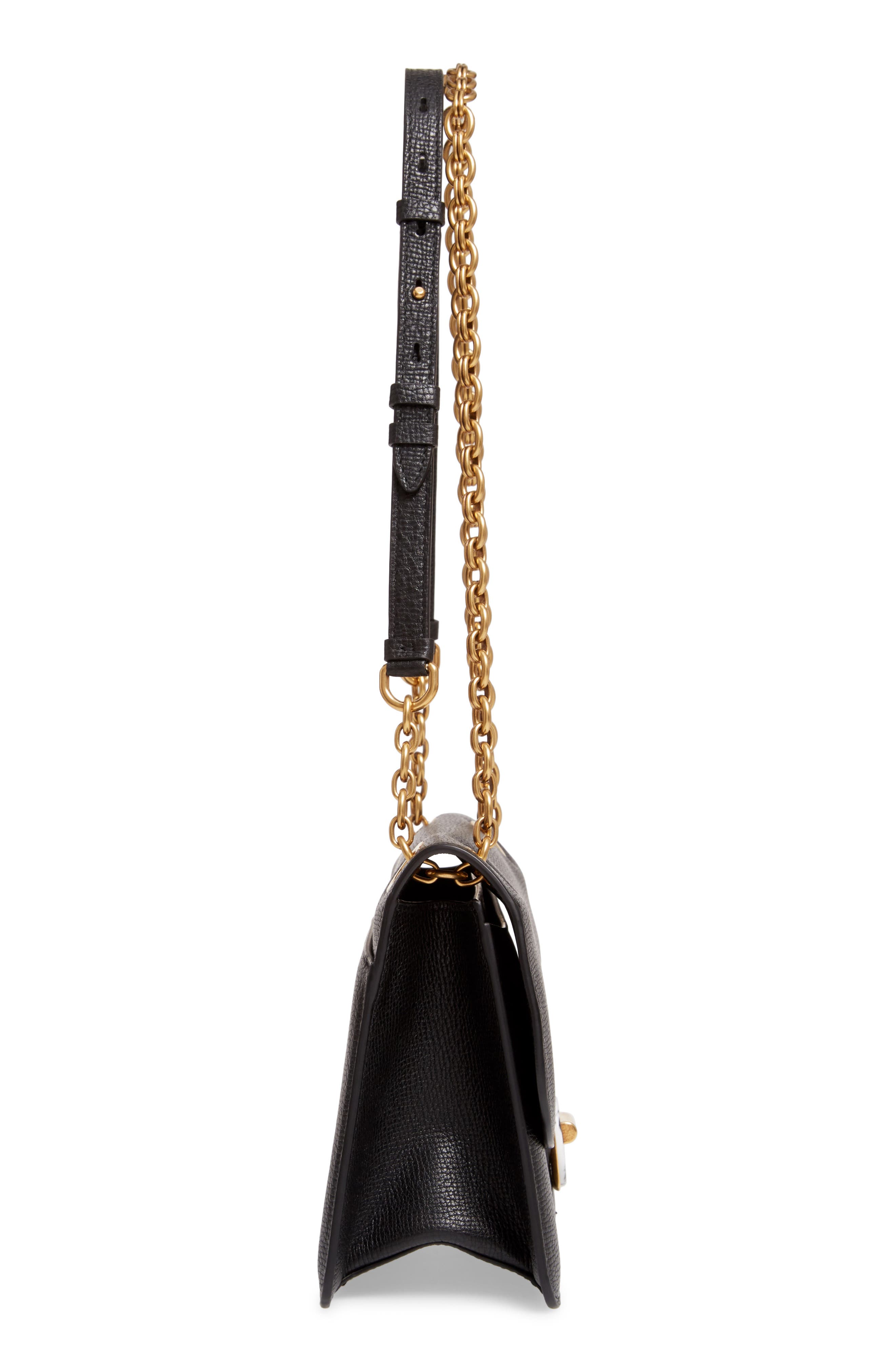 FERRAGAMO Salvatore Ferragamo Gancino Quilted Leather Shoulder Bag, Alternate, color, 