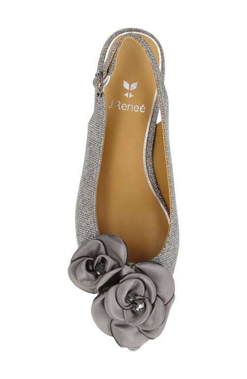J. Reneé Jozey Pointed Toe Slingback Pump In Gray