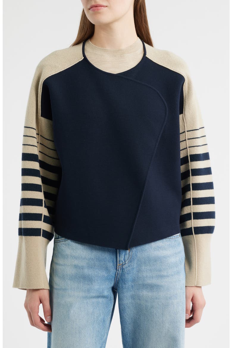 Fudama Cardigan, Alternate, color, PUMICE SKY CAPTAIN COMBO