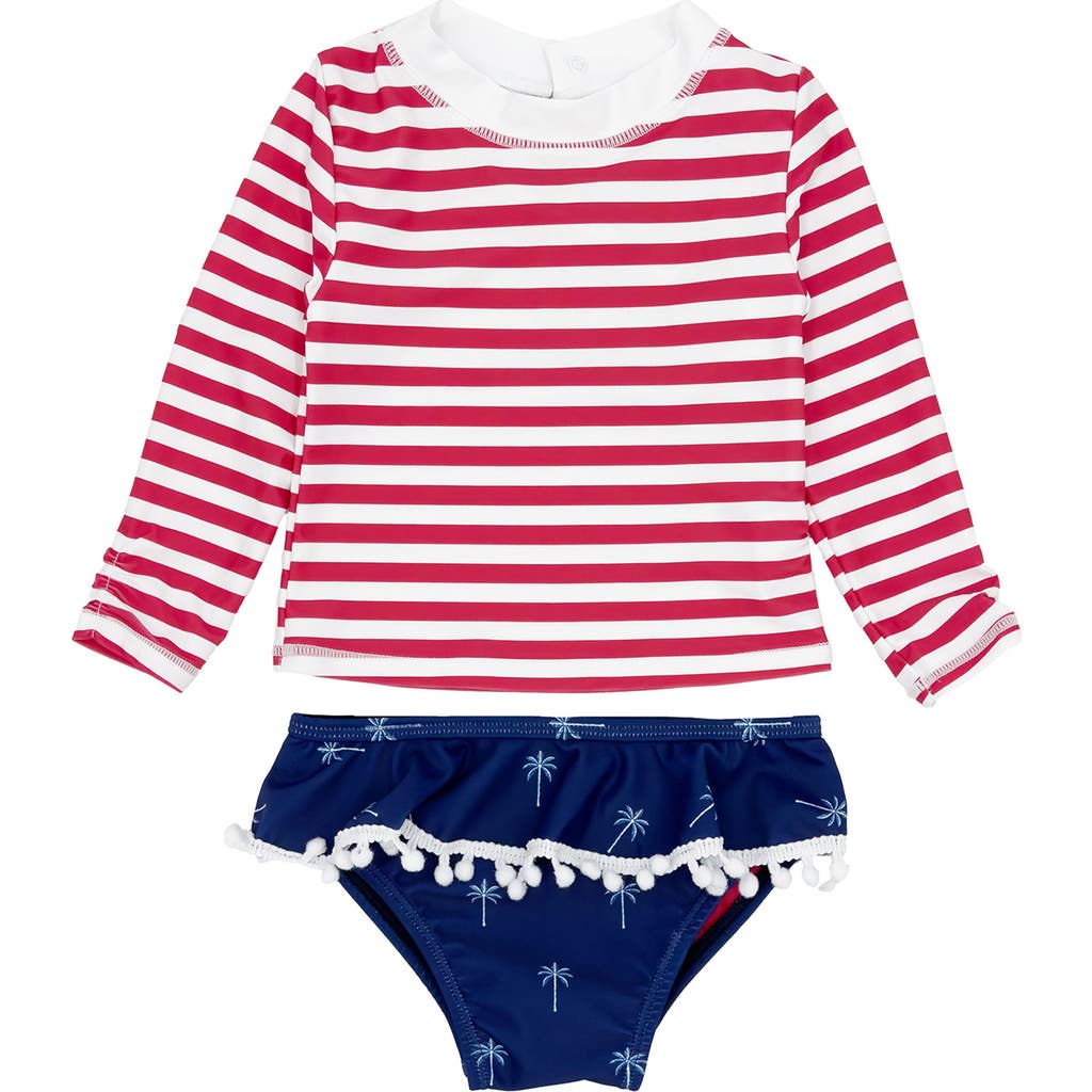 Feather 4 Arrow Sandy Toes Two-piece Rashguard Swimsuit In Twilight