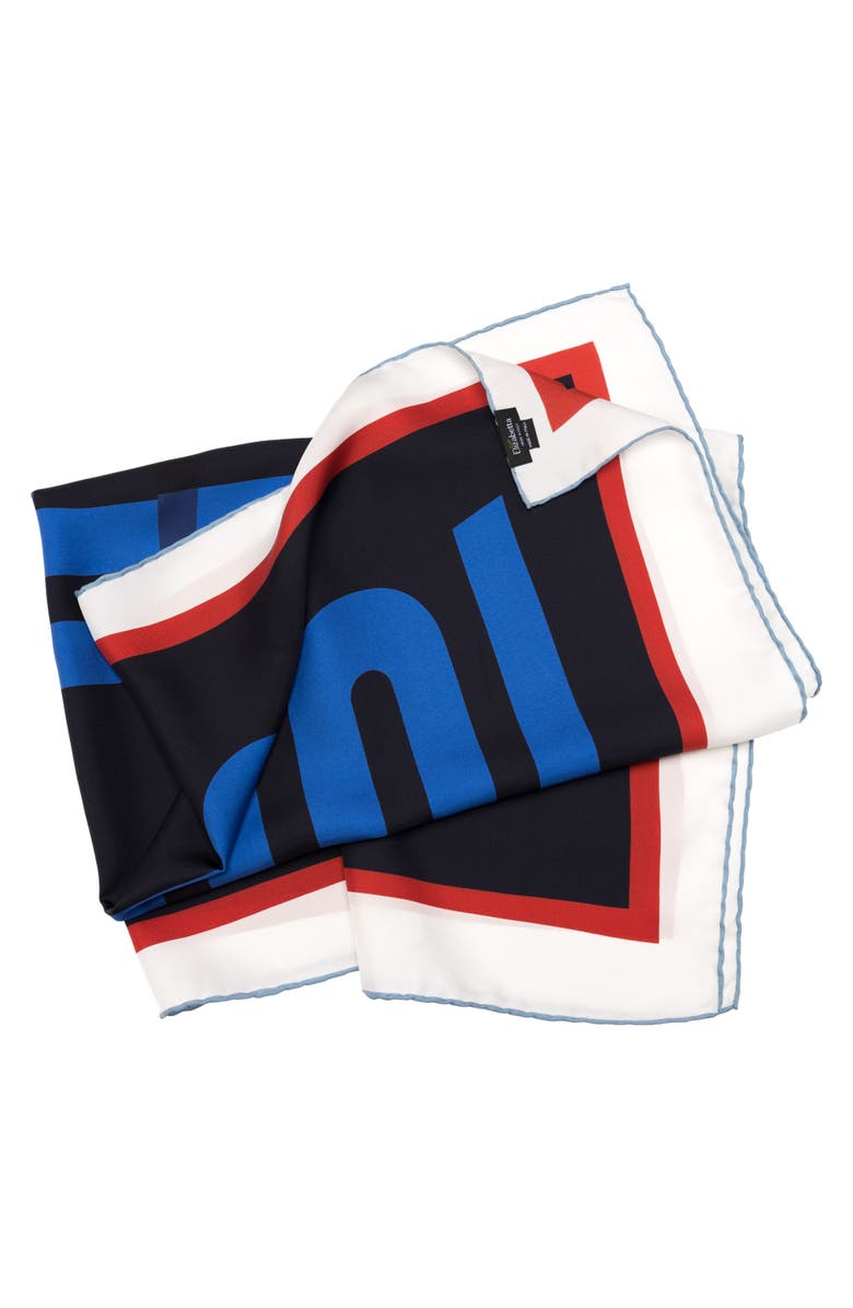 Elizabetta Paula - Hand Rolled Large Silk Foulard for Women, Alternate, color, 