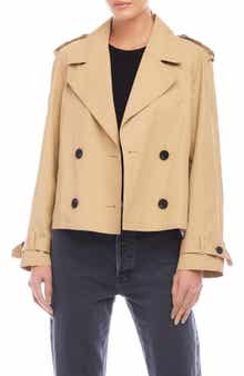 FIFTEEN TWENTY Chelsea Double Breasted Crop Trench Coat