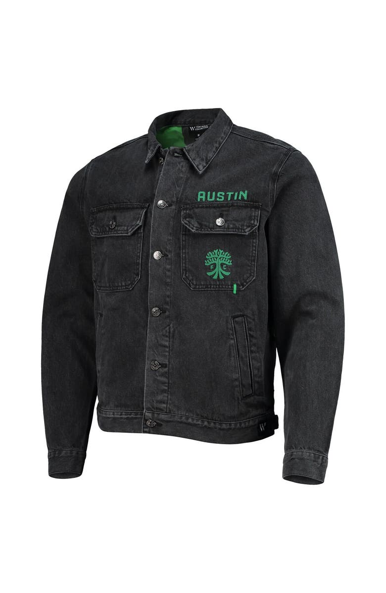 THE WILD COLLECTIVE Men's The Wild Collective Black Austin FC Denim Button-Up Jacket, Alternate, color, Black
