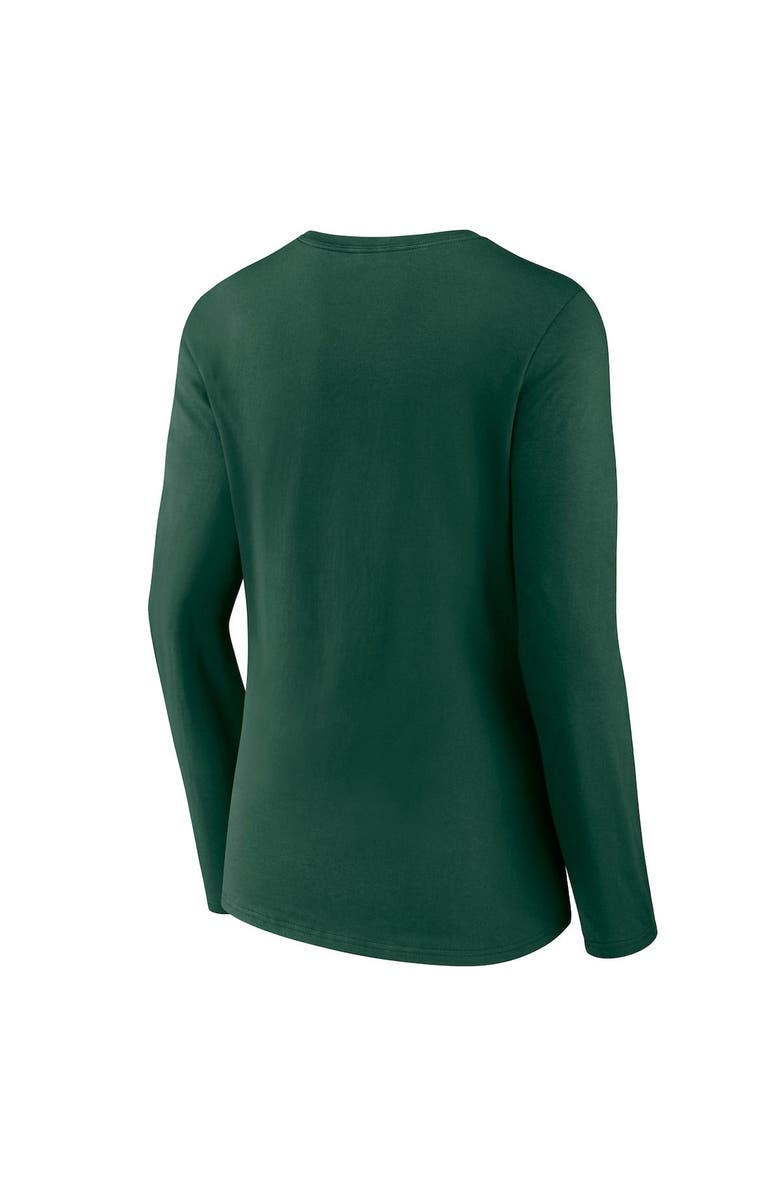 FANATICS Women's Fanatics Branded Green Green Bay Packers Hometown Sweep Long Sleeve V-Neck T-Shirt, Alternate, color, 