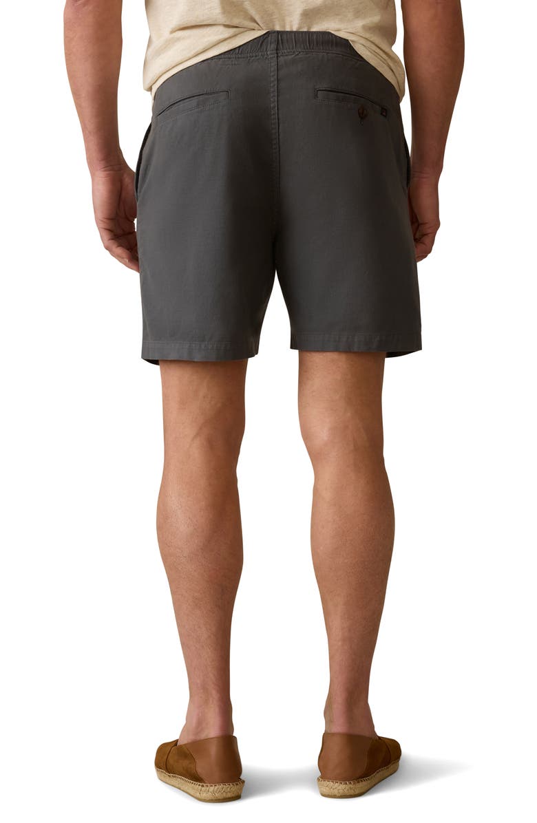 Faherty Essential Stretch Cotton Drawstring Shorts, Alternate, color, Graphite Tide