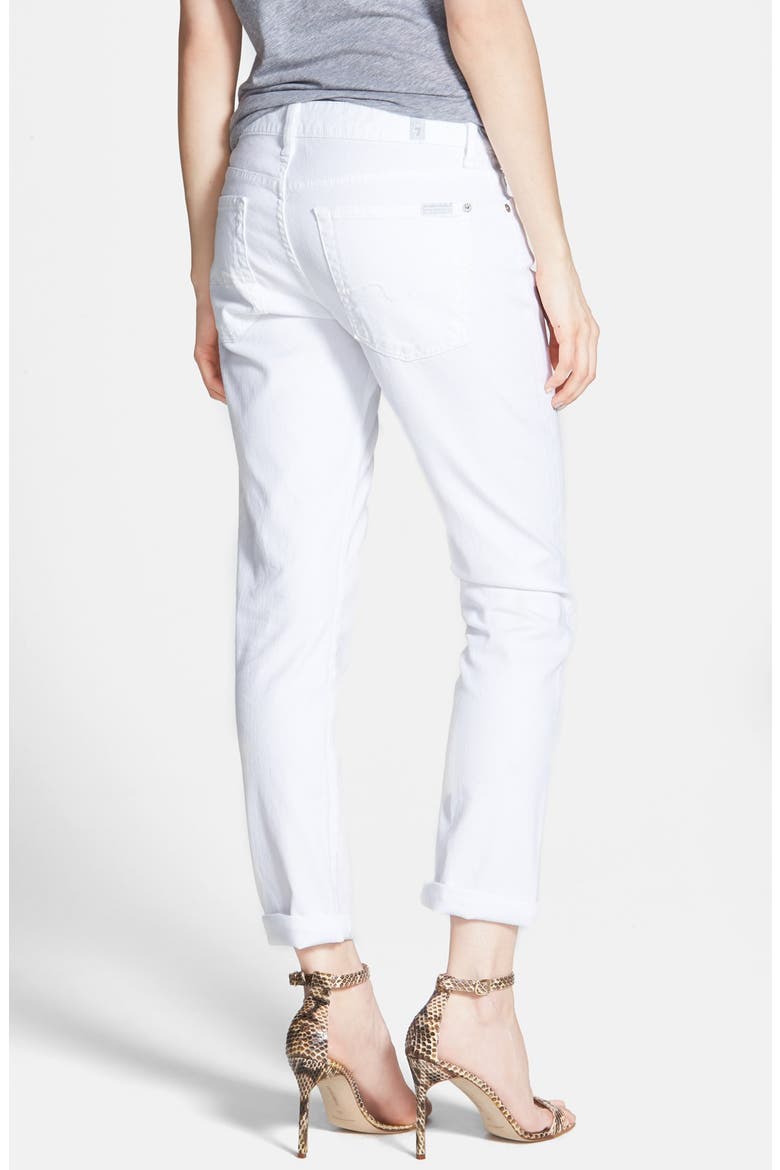 7 For All Mankind® 'Joesphina' Straight Leg Jeans, Alternate, color, CLEAN WHITE
