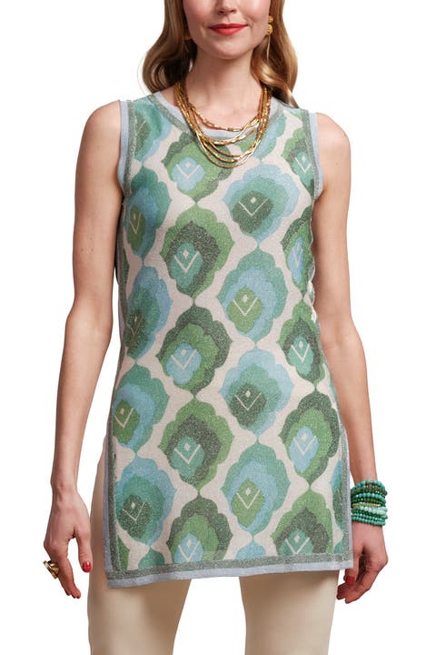 Robbie Top Graphic Leaf