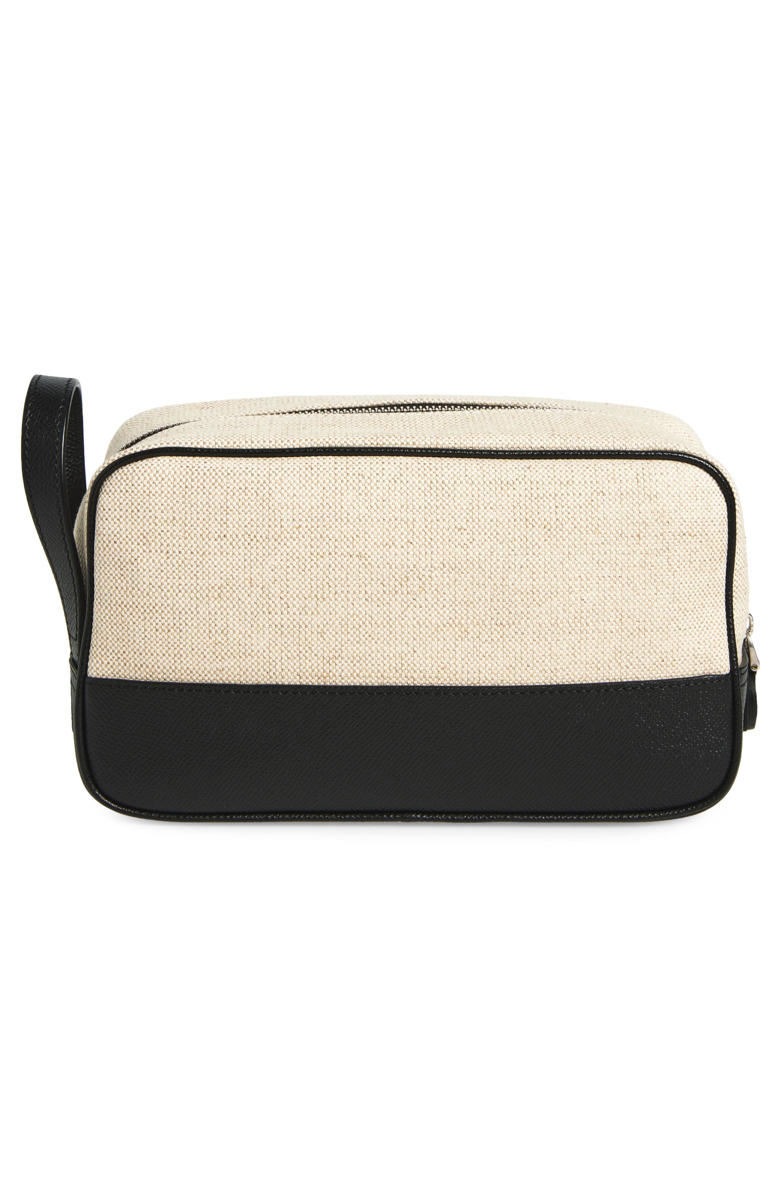 Dolce&Gabbana Atene Dopp Kit, Alternate, color, Avorio/ Nero