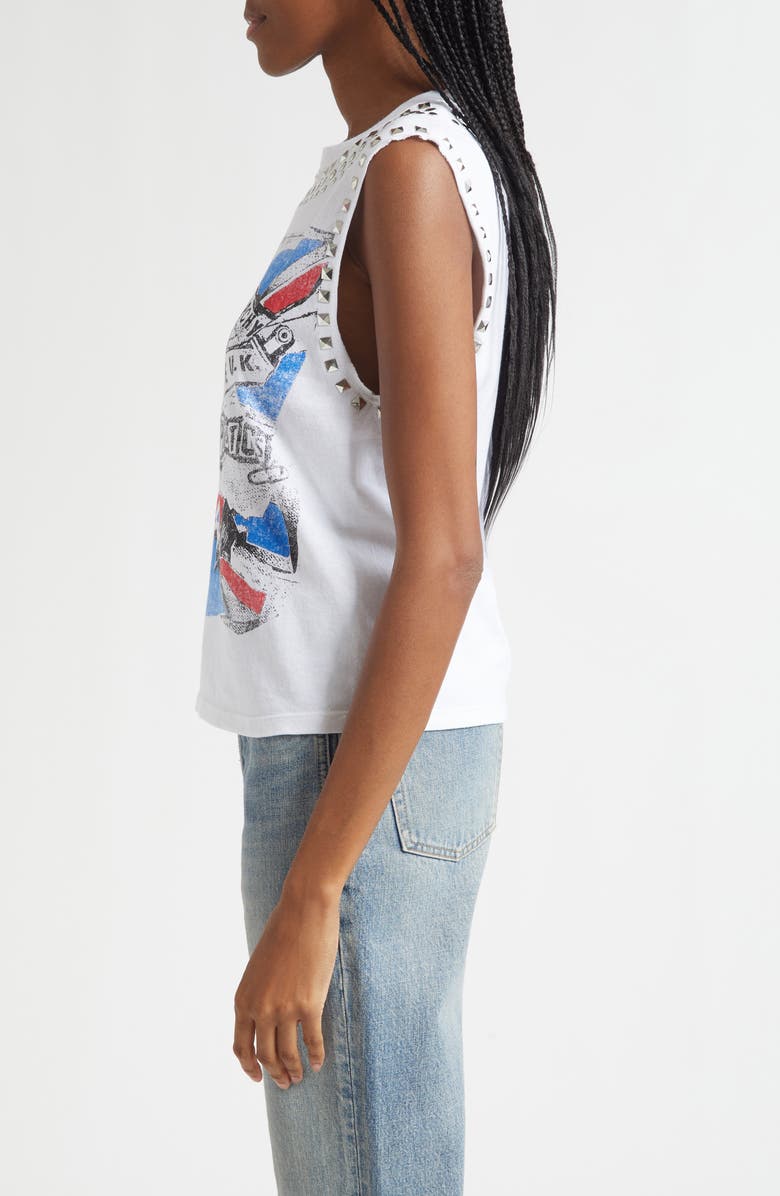 Alice + Olivia Micah Embellished Muscle Tank, Alternate, color, Sex Pistols