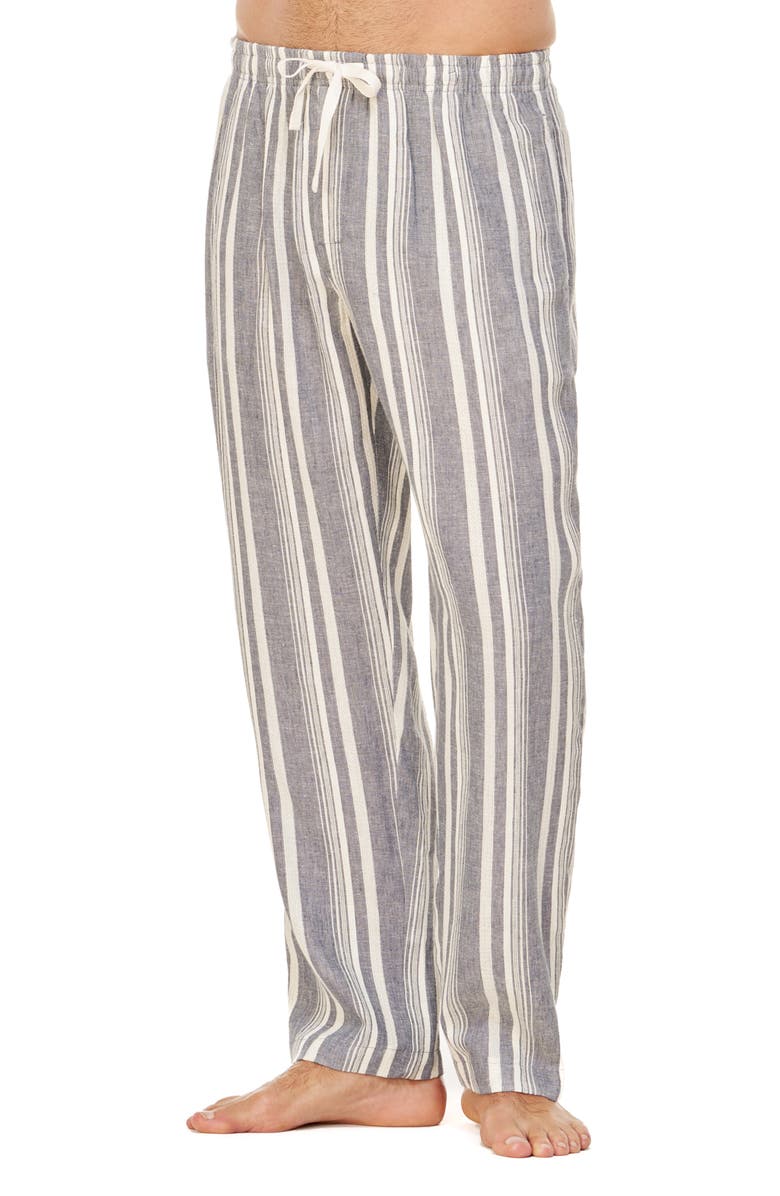 Majestic International Summer Woven Lounge Pants, Main, color, Shade Stripe