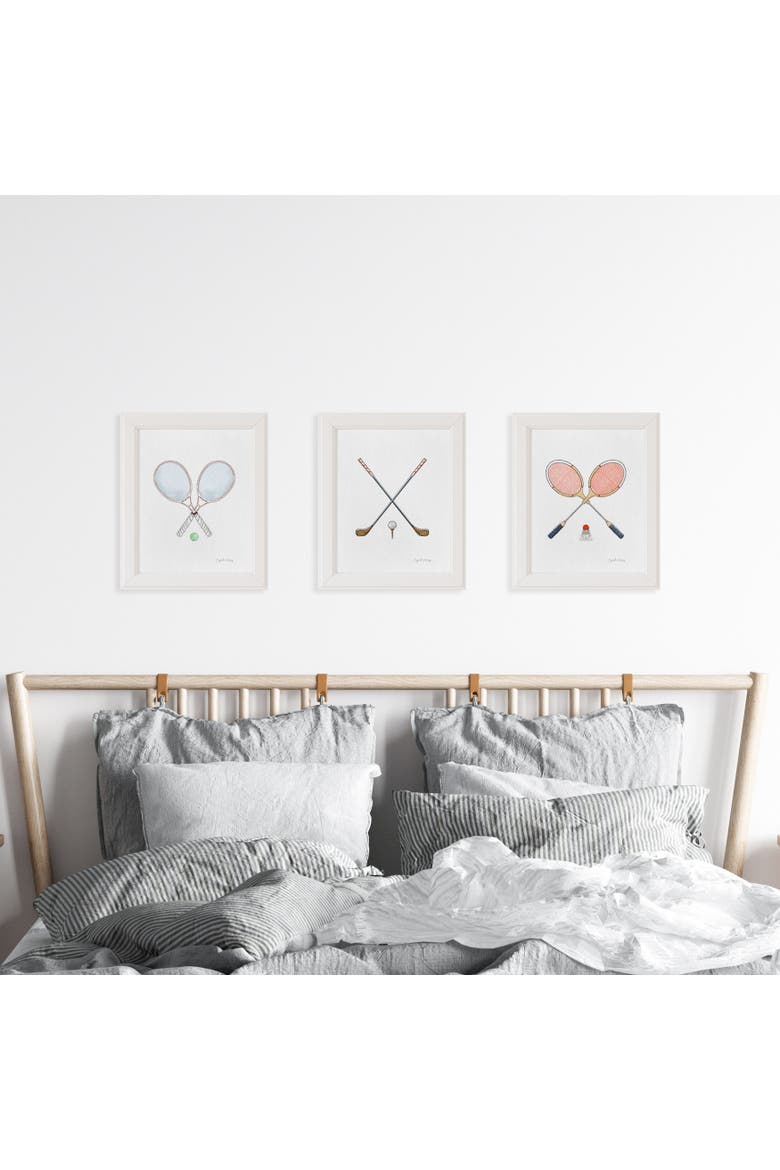 Tennis Framed Museum Quality 8" x 10" Art Print, Alternate, color, Multicolored