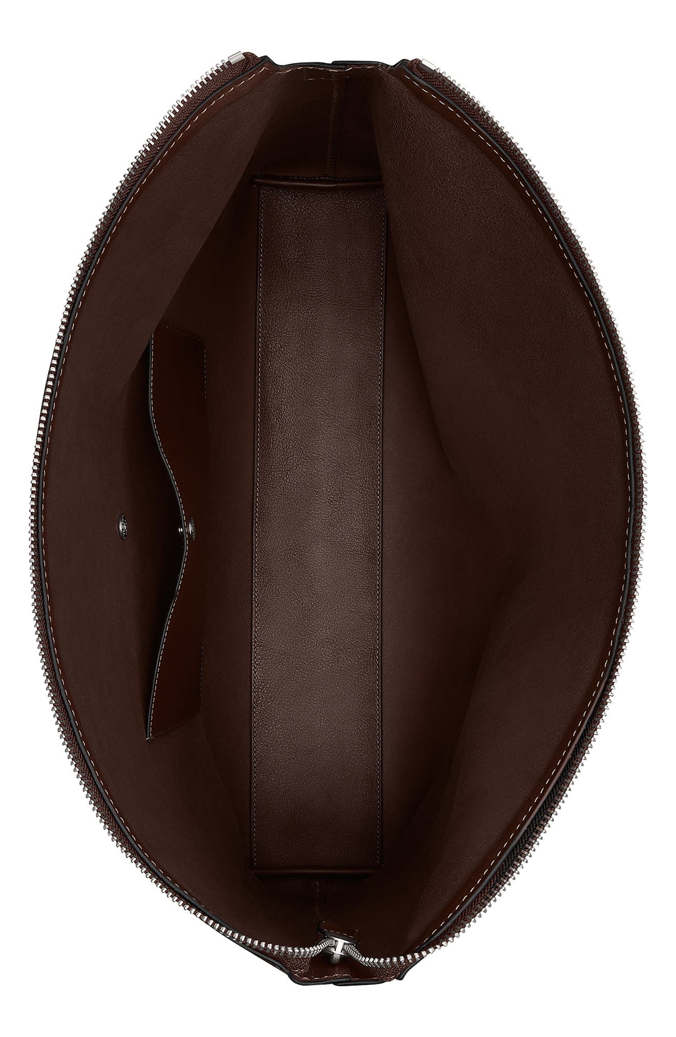 COACH Mott Leather Messenger Bag, Alternate, color, Maple