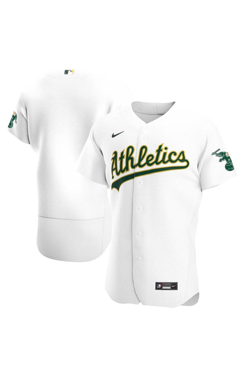 Nike Men's Nike White Oakland Athletics Home Authentic Team Jersey, Main, color, White