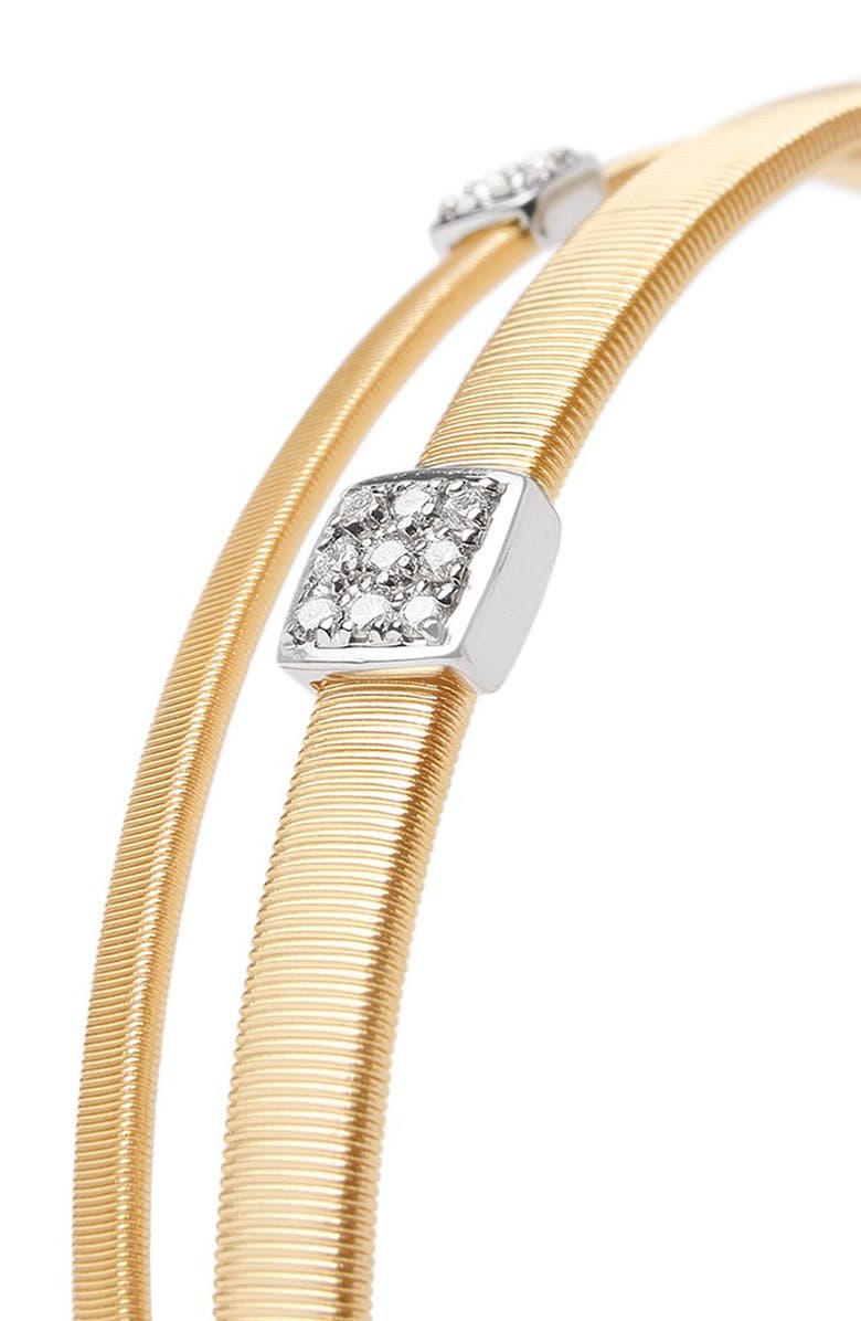 Marco Bicego Masai Crossover Diamond Bracelet, Alternate, color, Yellow Gold