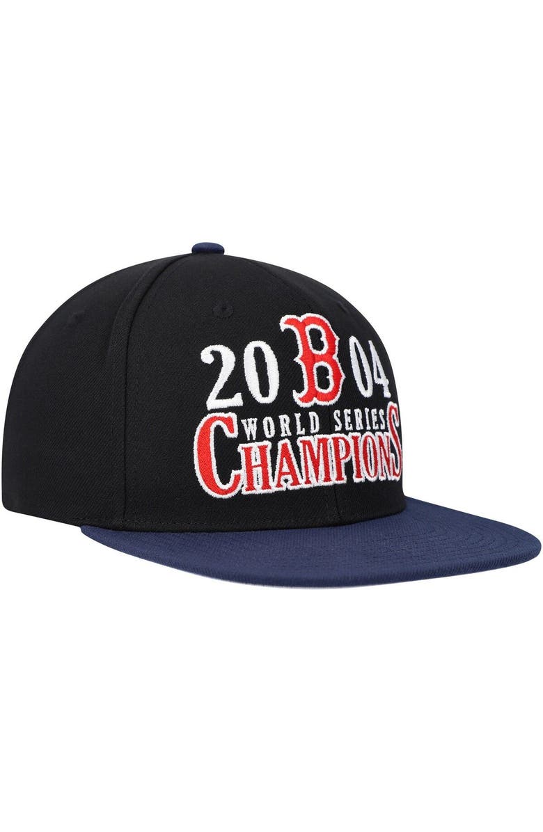 Mitchell & Ness Men's Mitchell & Ness Black Boston Red Sox World Series Champs Snapback Hat, Alternate, color, Black