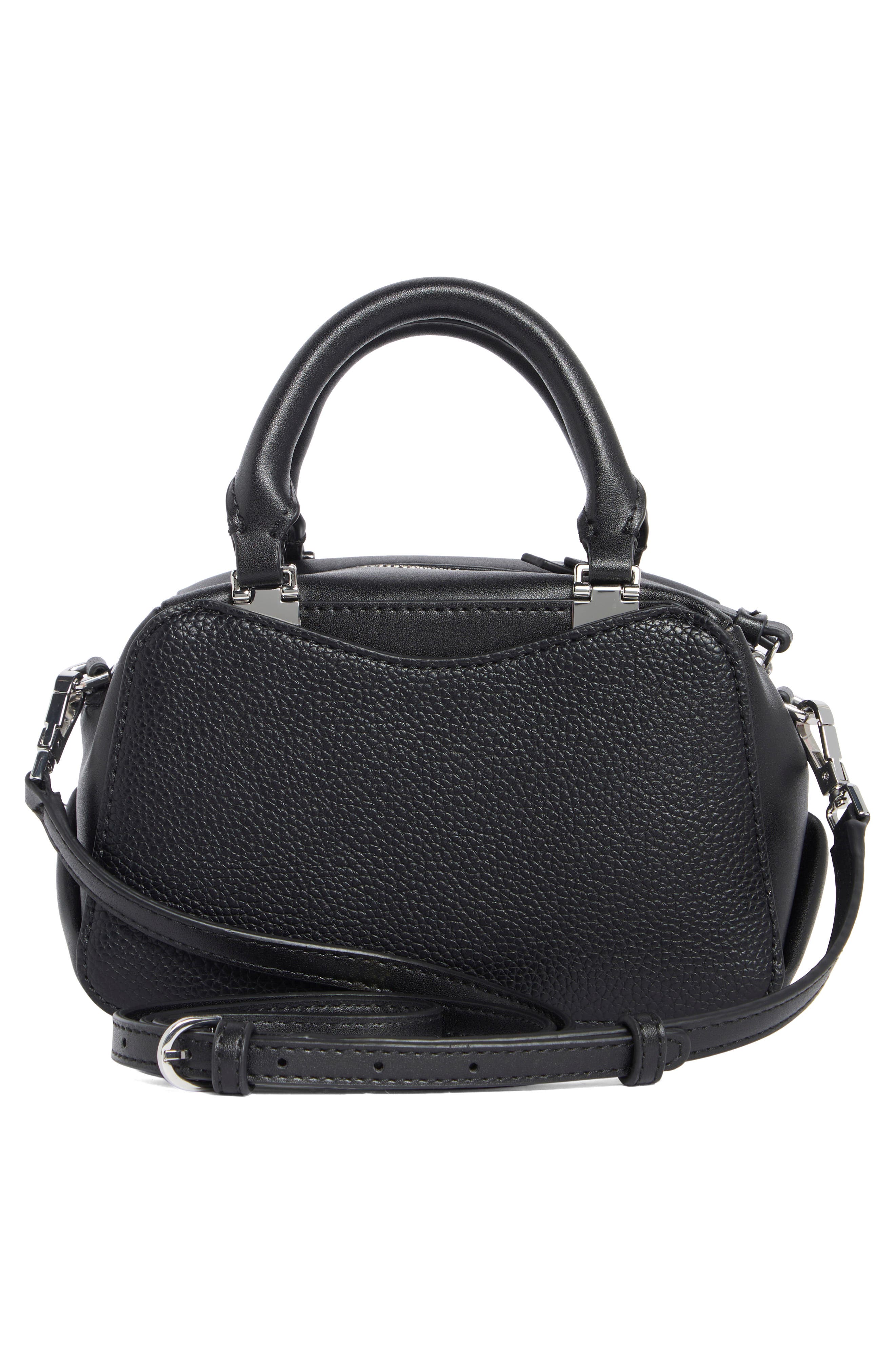 Calvin Klein Akari Crossbody Bag, Alternate, color, Black/ Silver