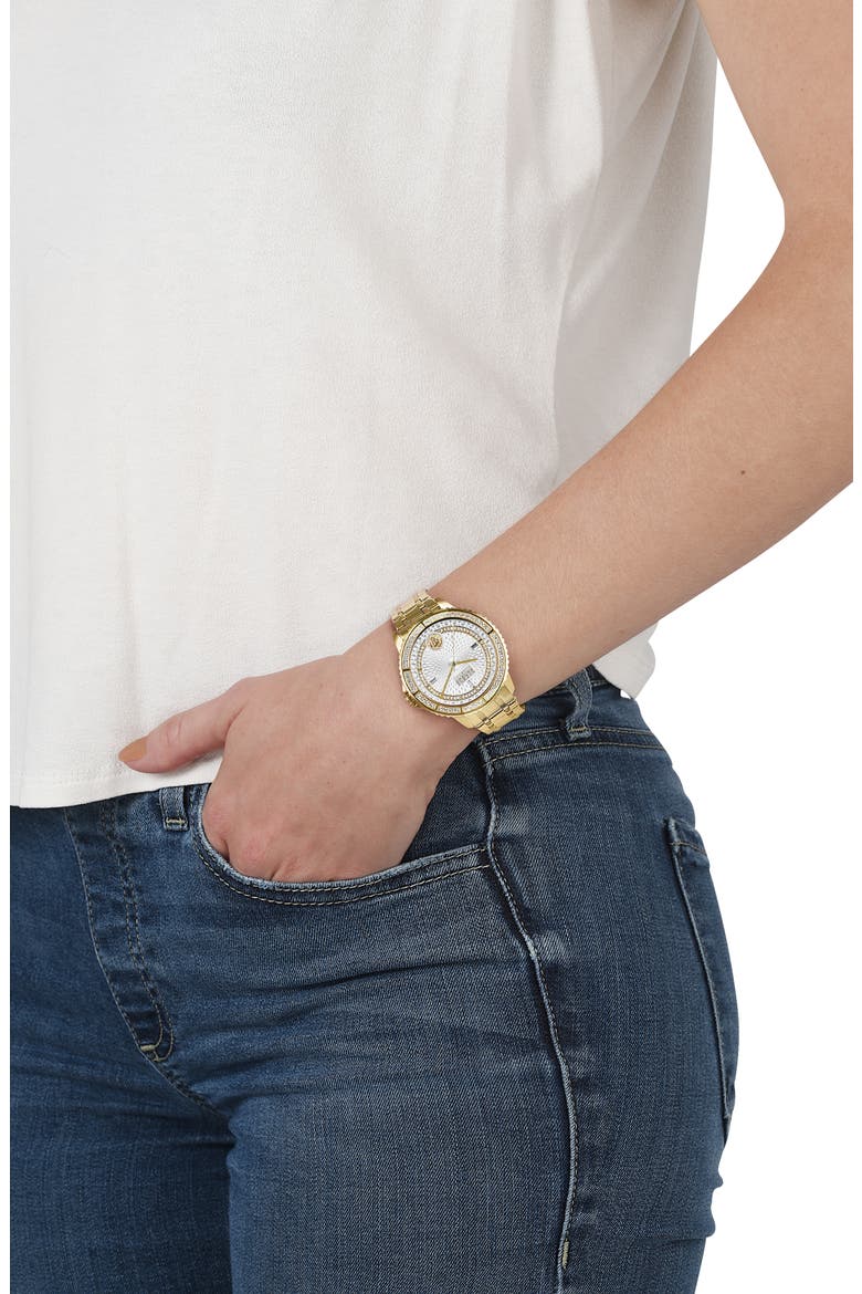 Montorgueil Bracelet Watch, 38mm, Alternate, color, GOLD/ WHITE