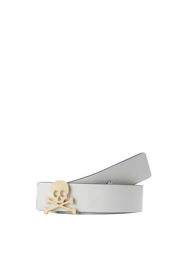 Reversible Leather Belt, Main, color, WhiteNavy