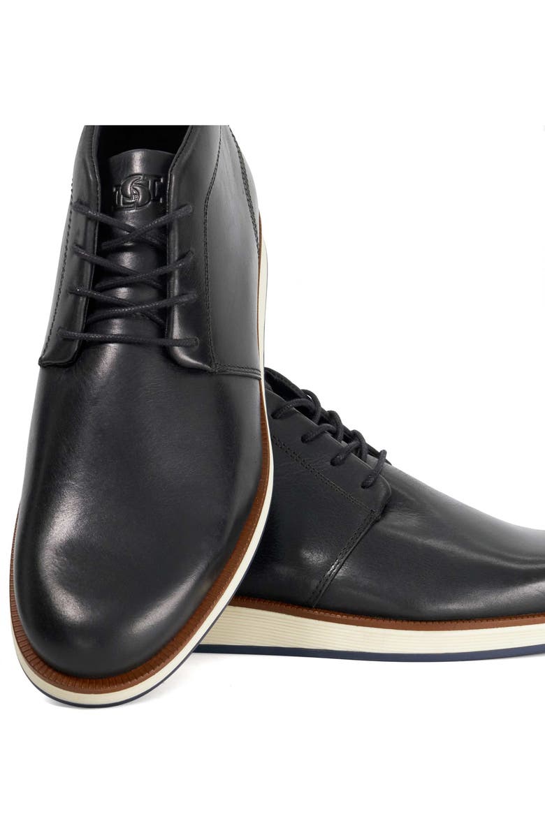 Dune London Smoky Plain Toe Chukka Boot, Alternate, color, Black