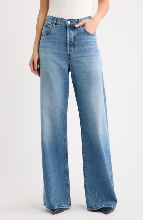 FRAME The Off Duty Loose Wide Leg Jeans in Flutter at Nordstrom, Size 28