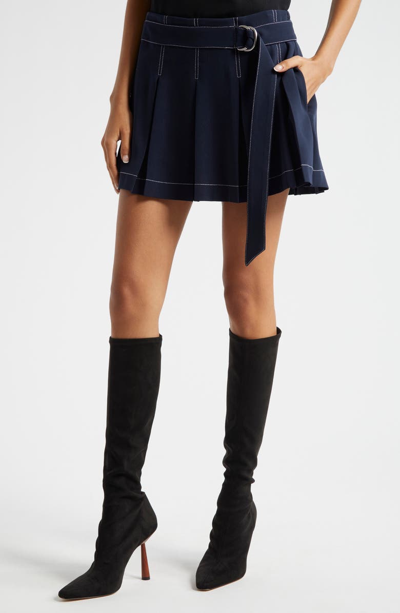 Cinq à Sept Ciela Tie Belt Skort, Alternate, color,