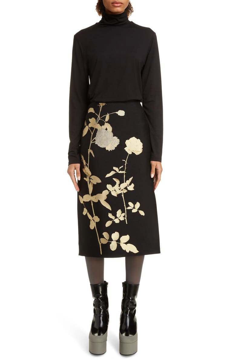 Dries Van Noten Haskol Turtleneck Top, Alternate, color, 