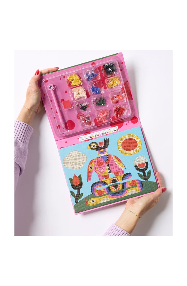 Journey of Something Sparkle Art, The Pyramid, DIY Bedazzled Artwork Craft Kit, Alternate, color, Multicolored