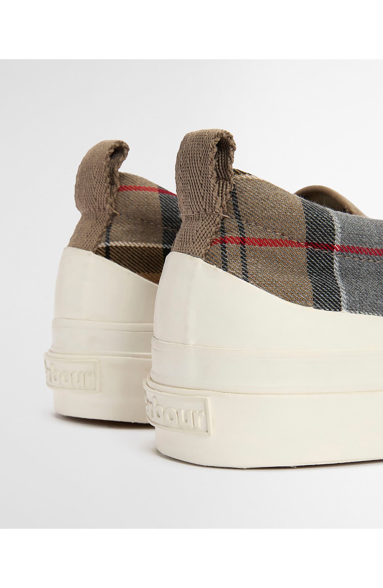 Barbour Cowan Canvas Slip-On Sneaker, Alternate, color, Dress Tartan
