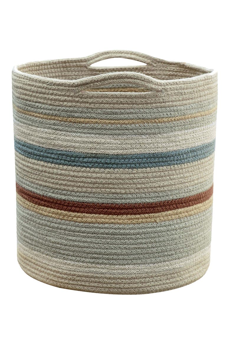 Triplet Woven Basket, Main, color, OLIVE BLUE TOFFEE HONEY
