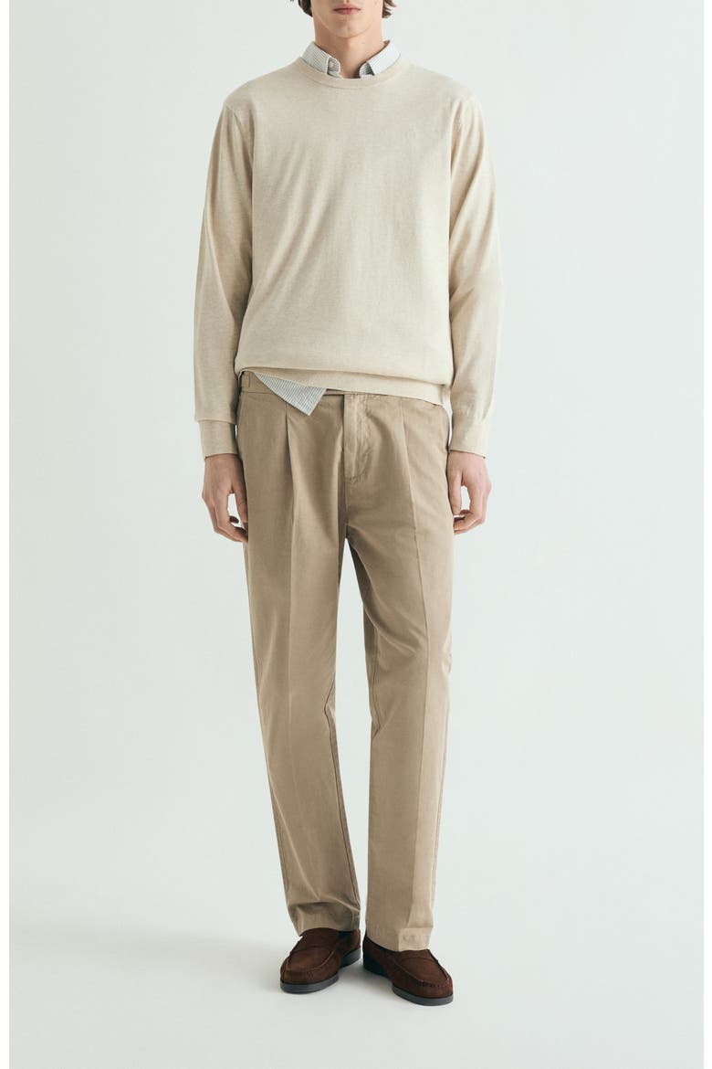 Ribbed supita sweater, Alternate, color, Cream