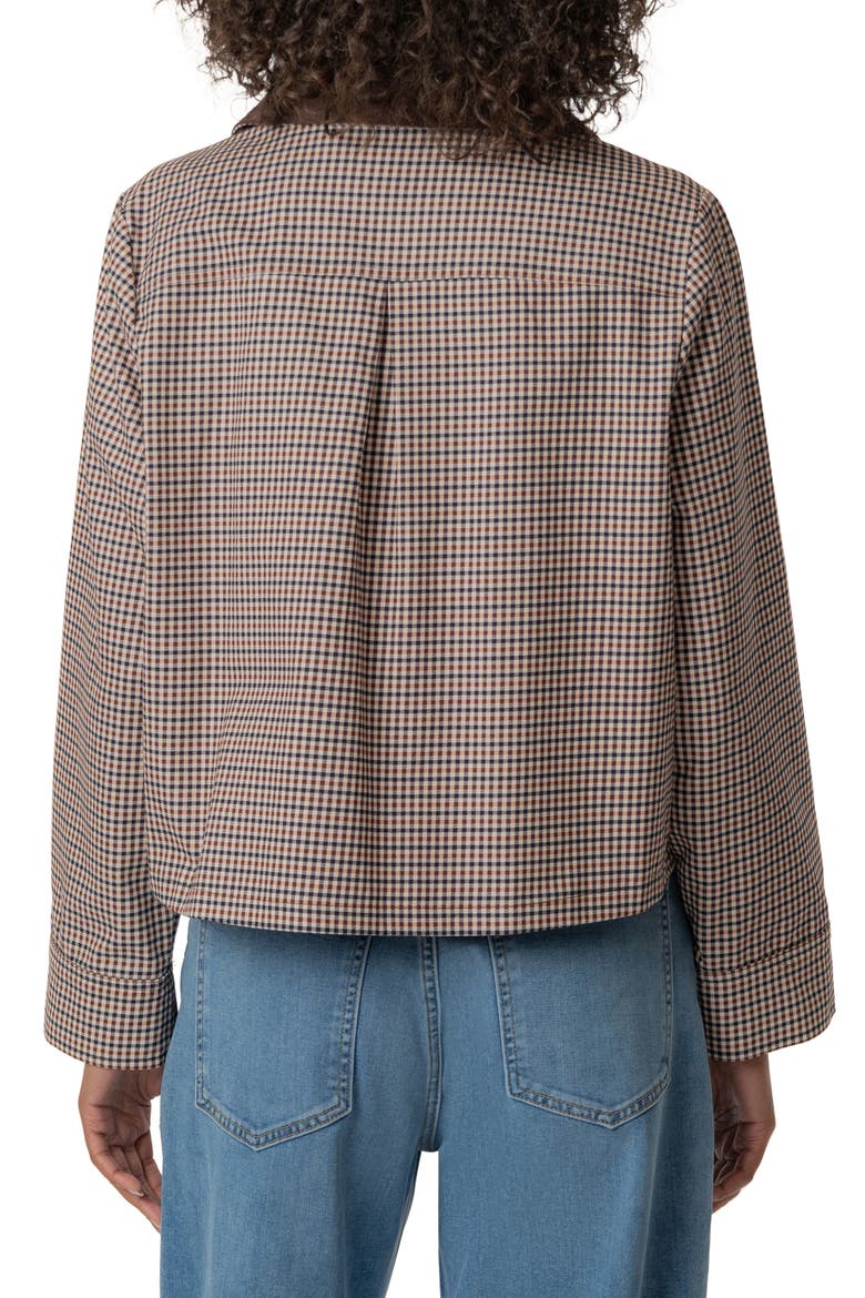 Natalia Cotton Twill Jacket, Alternate, color, CHOCOLATE