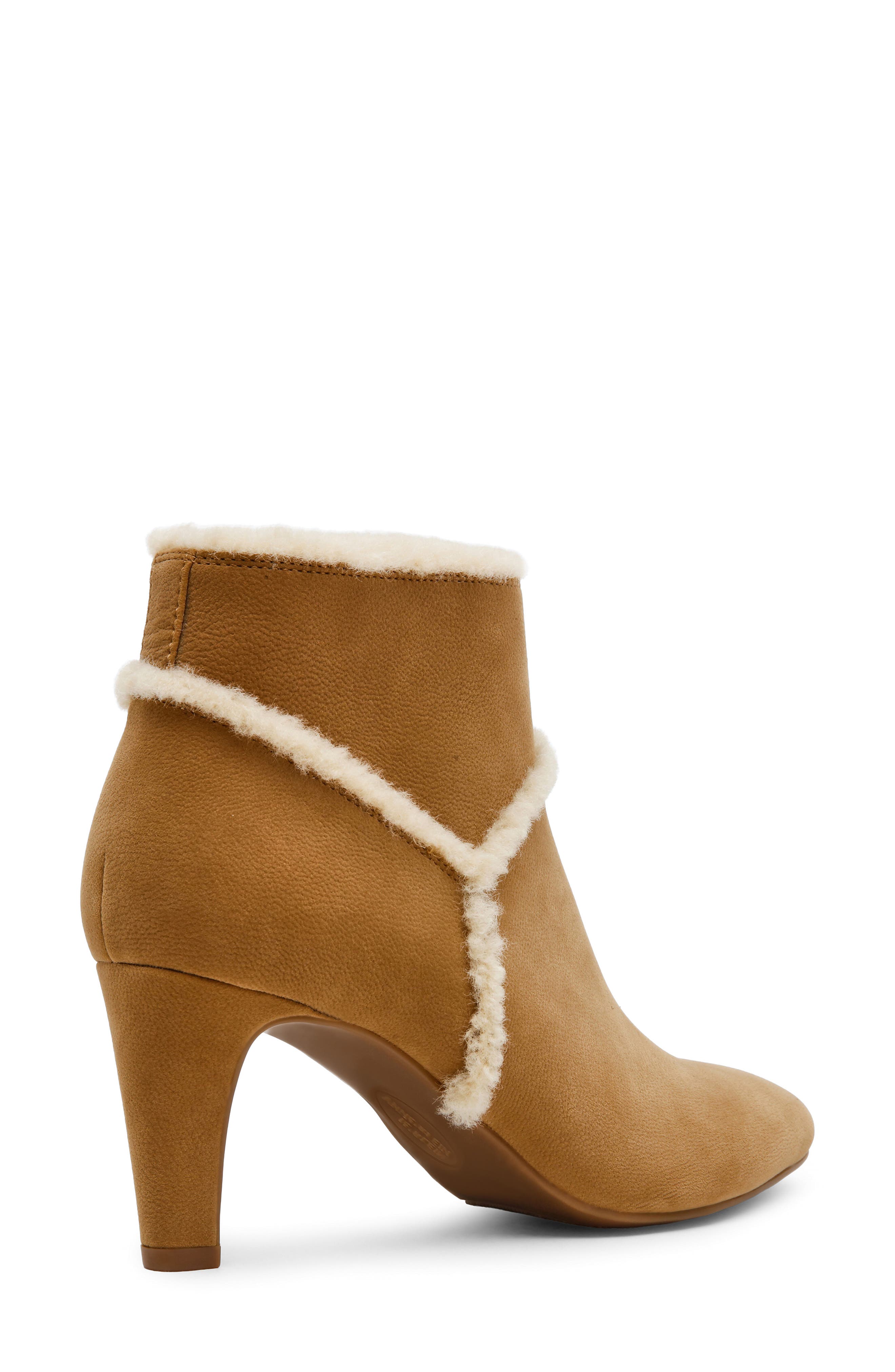 Alfie Bootie with Faux Fur Trim, Alternate, color, TAN TUMBLED