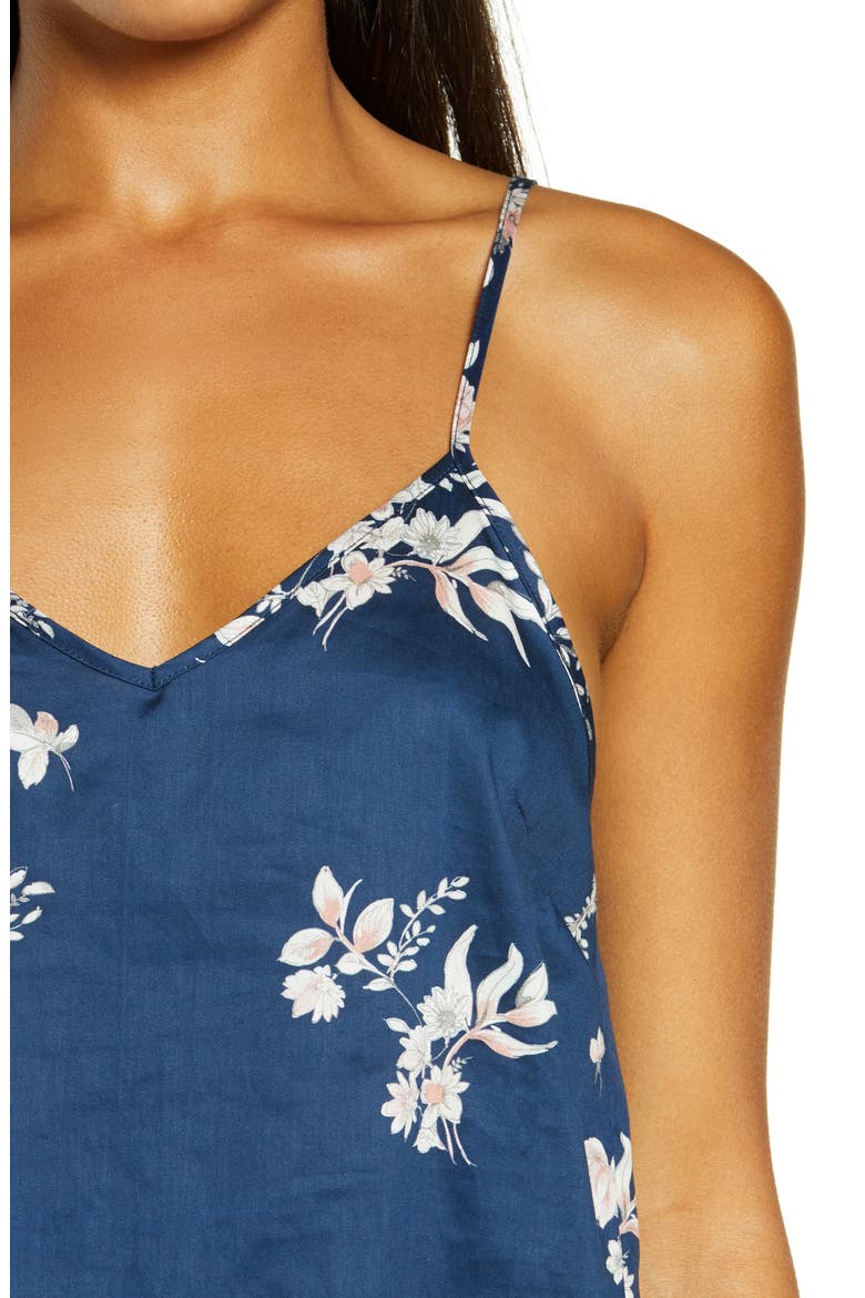 Jardin Cami & Boxer Pajamas, Alternate, color, NAVY